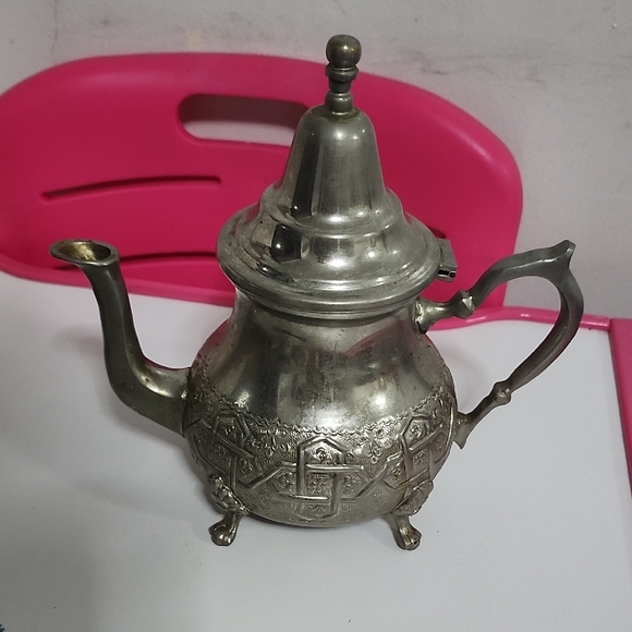Vintage Morrocan Silver Teapot - Picture 3 of 7